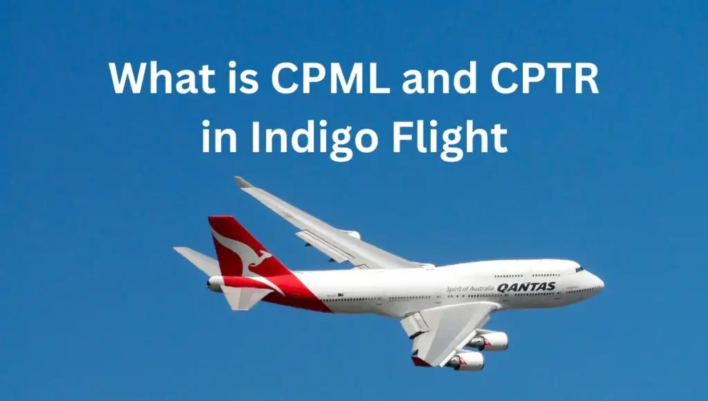 What is CPML and CPTR in Indigo Flight